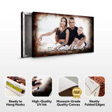 Family Portrait On Wood Sign - Tailored Canvases - Flyclothing LLC