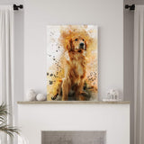 Pet Watercolor Portrait Custom Wall Art - Tailored Canvases - Flyclothing LLC
