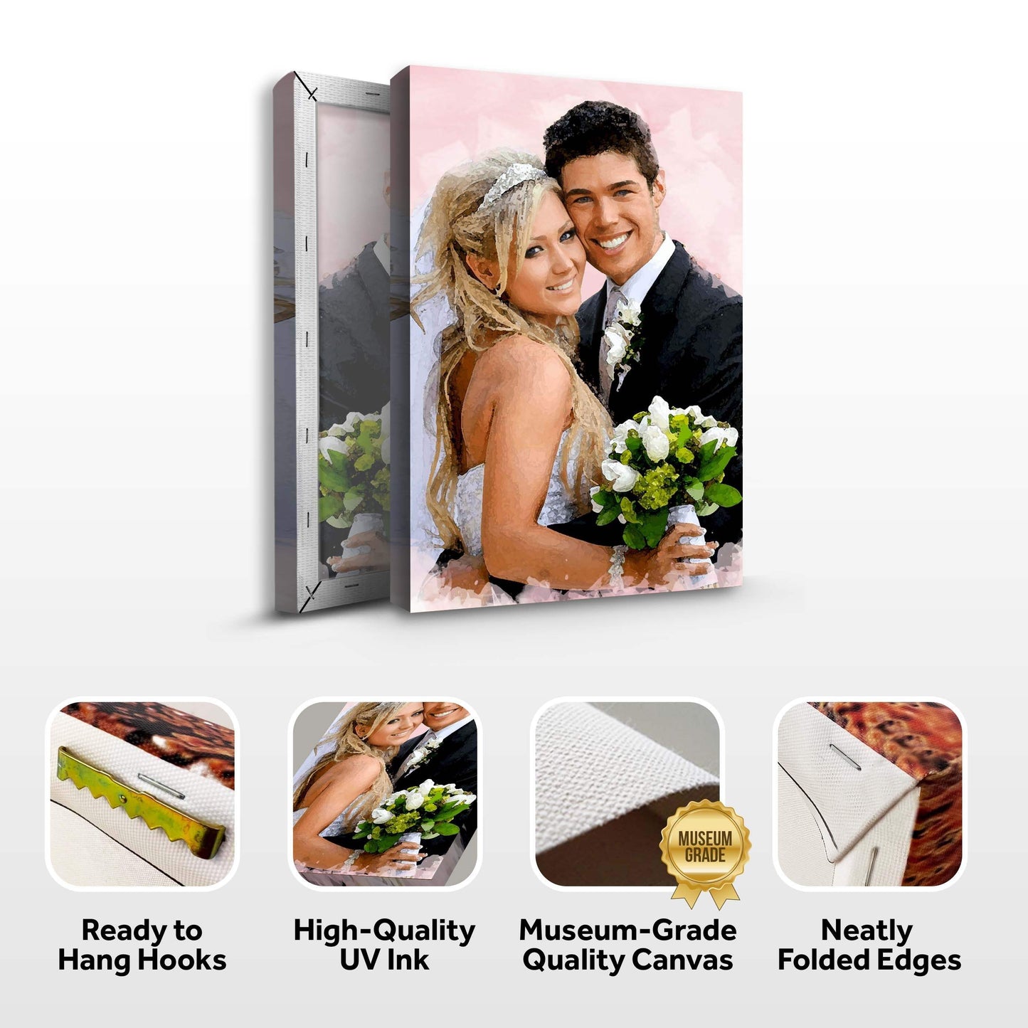 Couple Watercolor Sign II - Tailored Canvases - Flyclothing LLC
