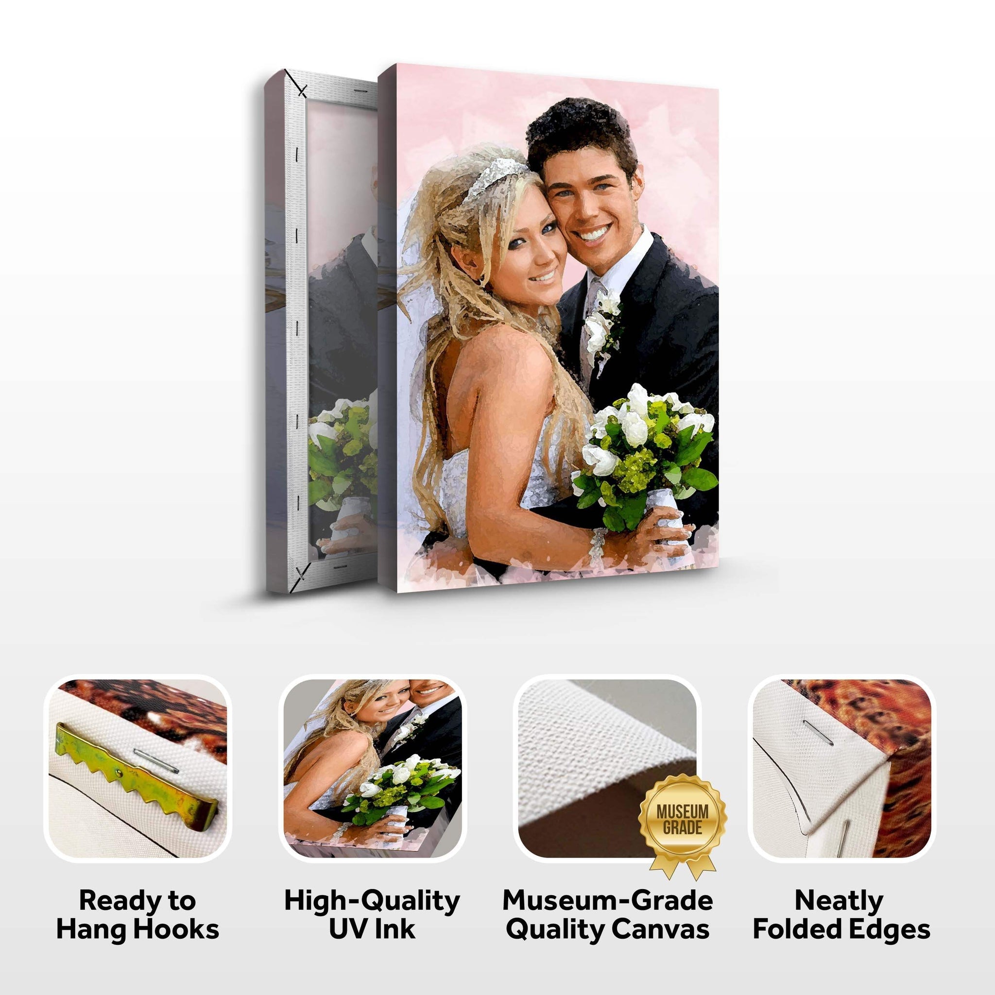 Couple Watercolor Sign II - Tailored Canvases - Flyclothing LLC
