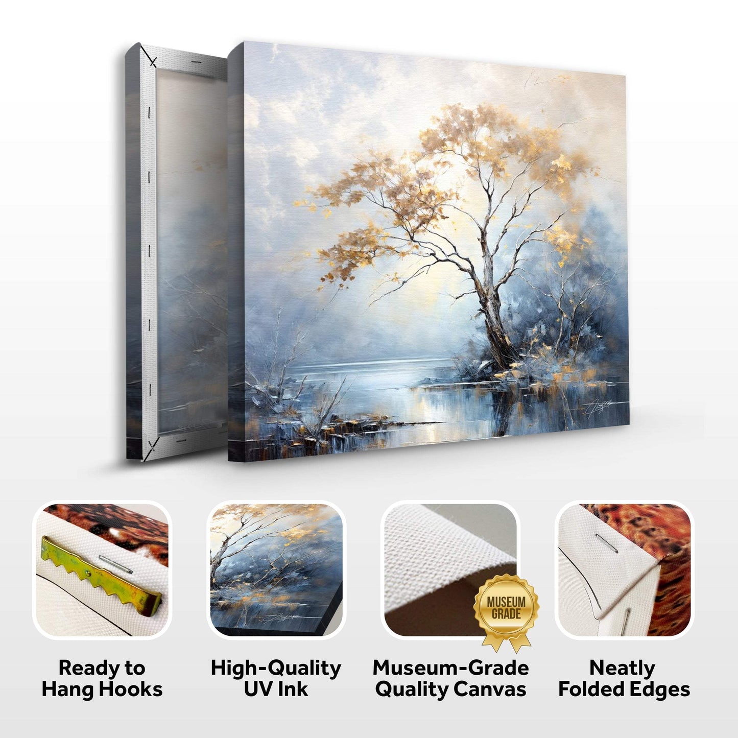 Canvas Print: "Autumnal Reflection" - Tailored Canvases - Flyclothing LLC