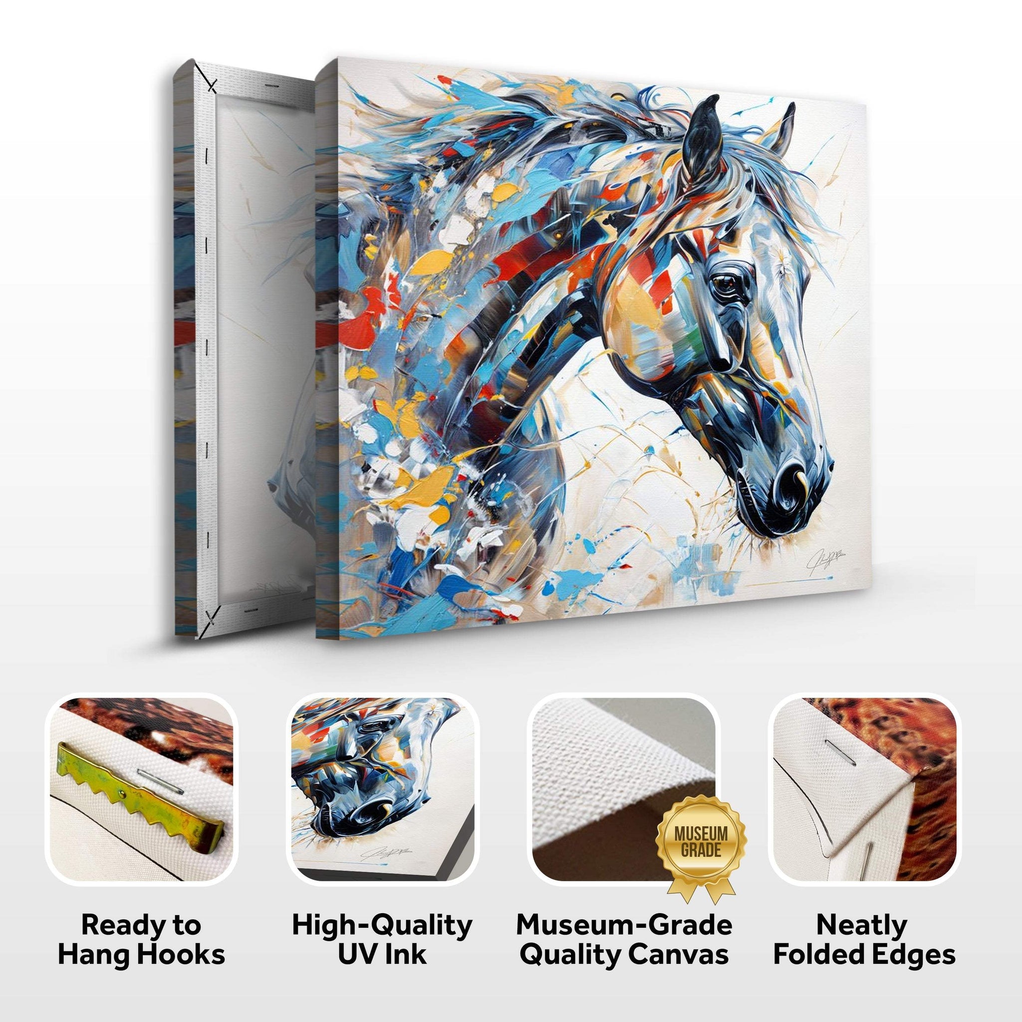 Canvas Print: "Vivid Steed" - Tailored Canvases - Flyclothing LLC