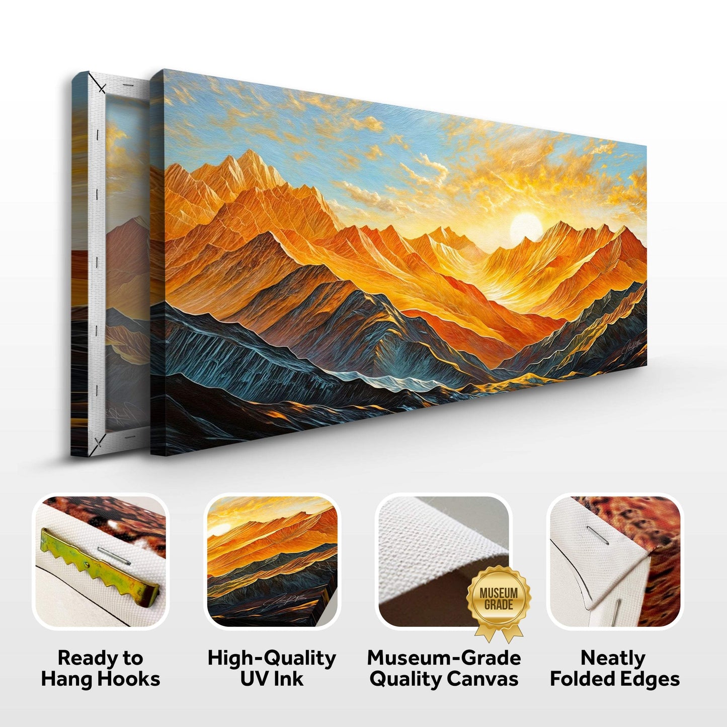 Canvas Print: "Alpenglow Majesty" - Tailored Canvases - Flyclothing LLC