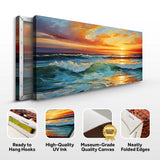 Canvas Print: "Sunset Surge" - Tailored Canvases - Flyclothing LLC