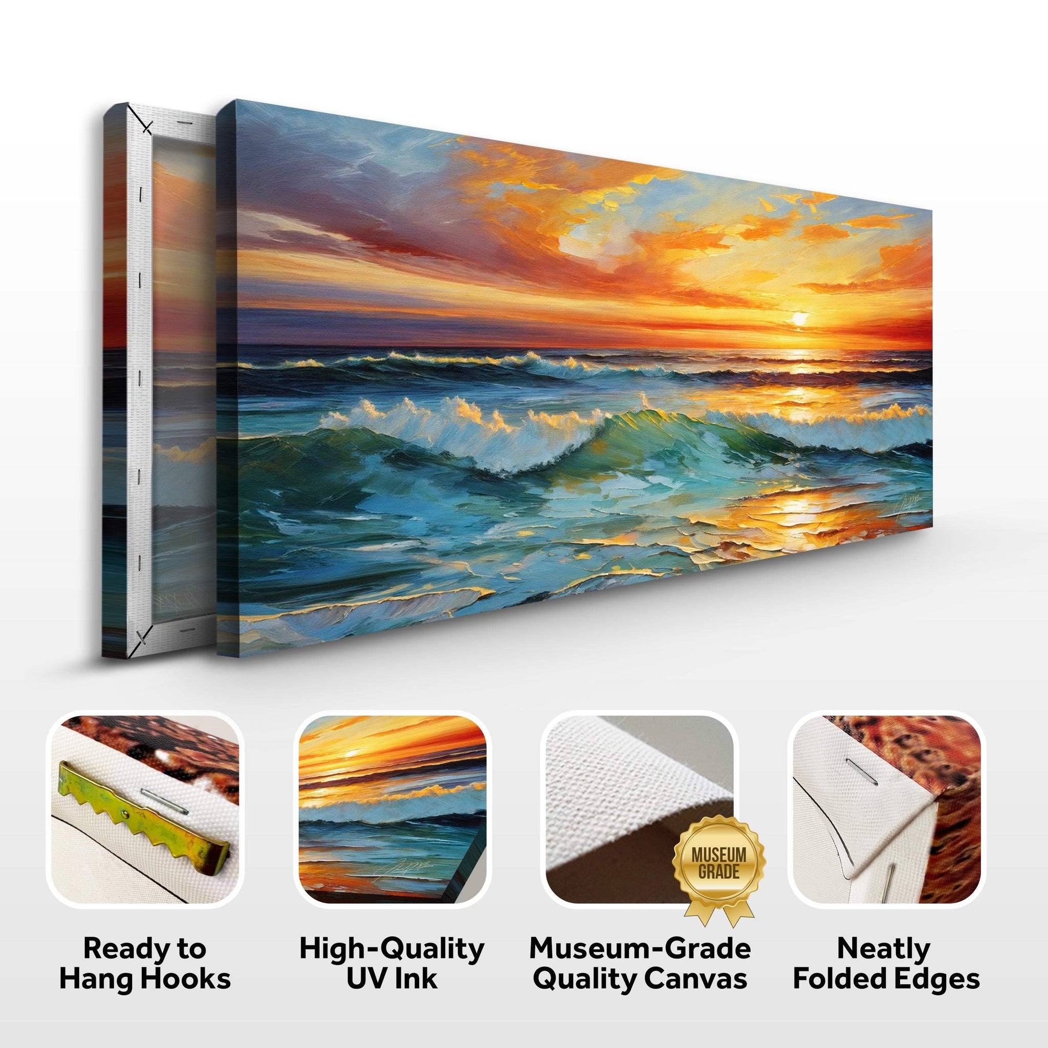 Canvas Print: "Sunset Surge" - Tailored Canvases - Flyclothing LLC