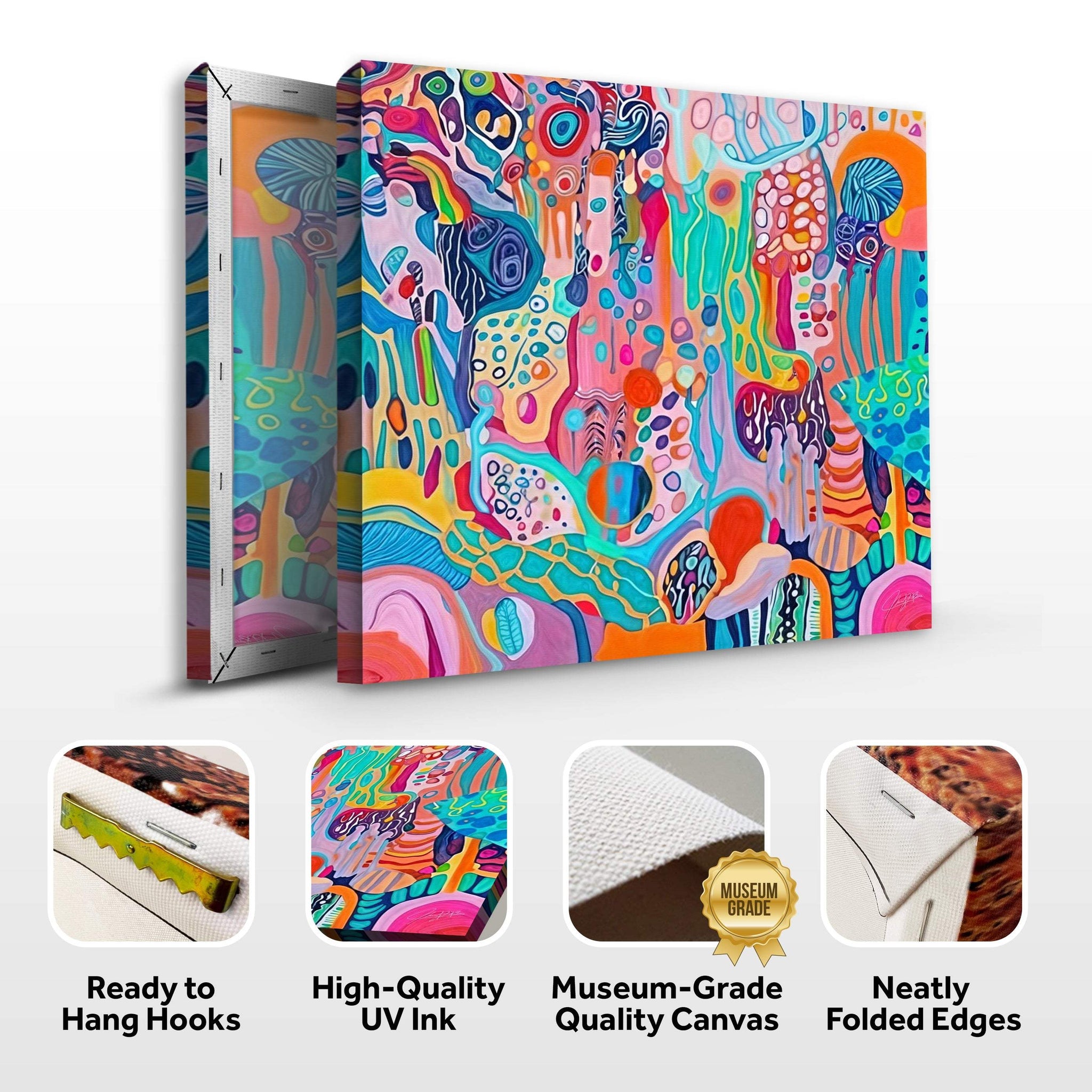 Canvas Print: "Kaleidoscopic Voyage" - Tailored Canvases - Flyclothing LLC