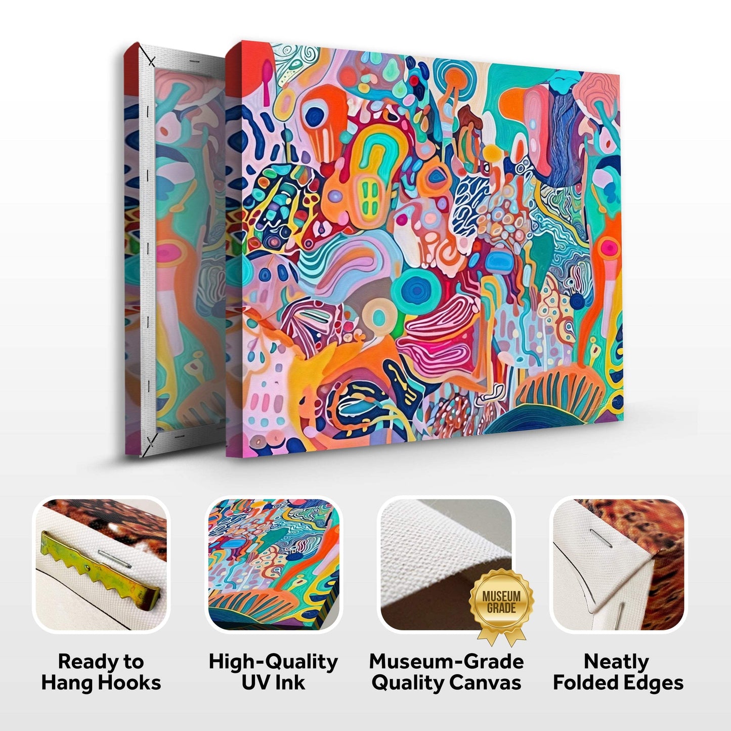 Canvas Print: "Kaleidoscopic Voyage II" - Tailored Canvases - Flyclothing LLC
