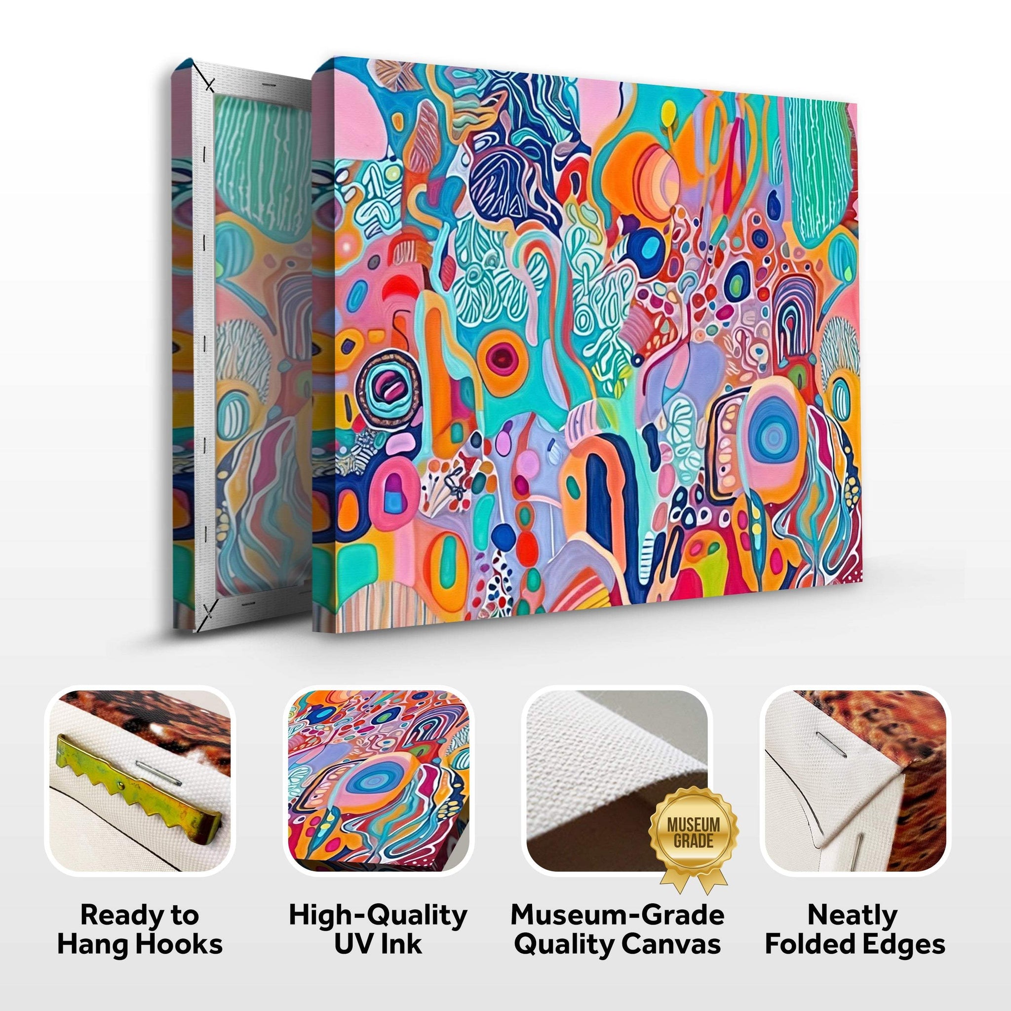 Canvas Print: "Kaleidoscopic Voyage III" - Tailored Canvases - Flyclothing LLC