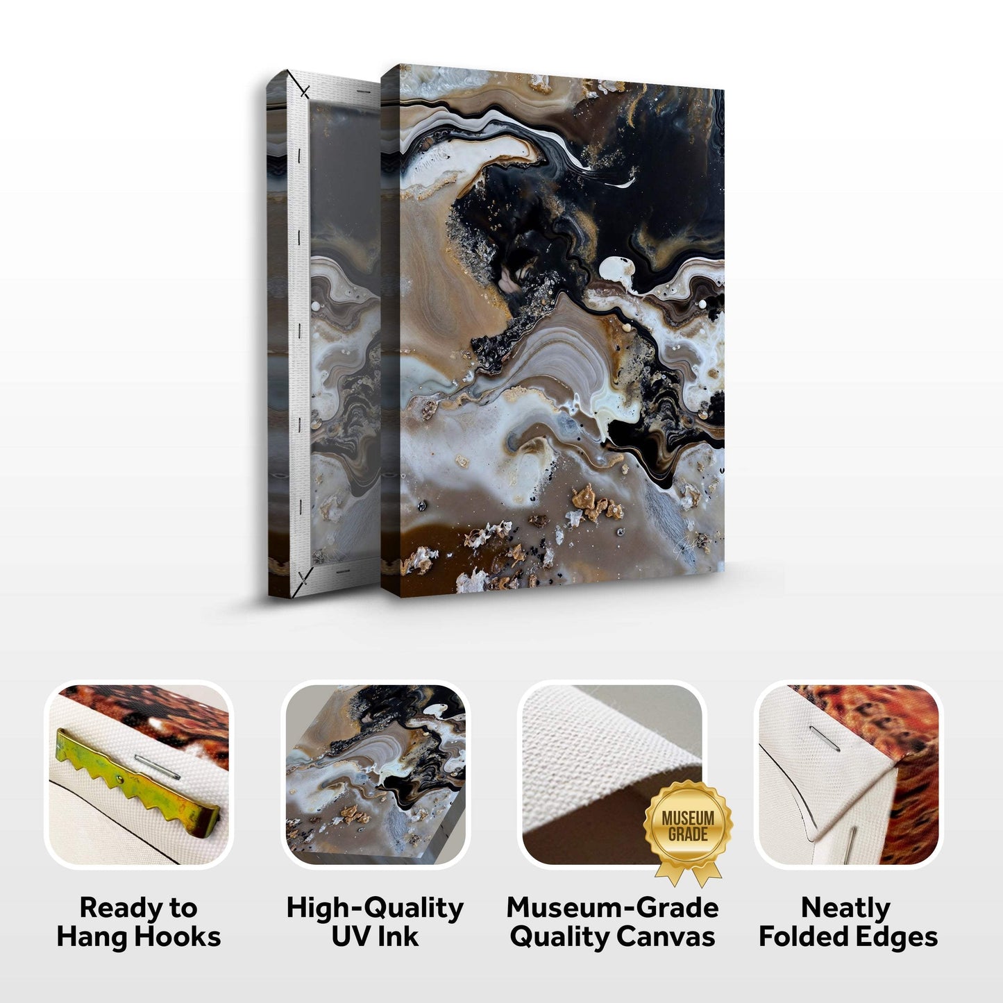 Canvas Print: "Geode Whispers" - Tailored Canvases - Flyclothing LLC