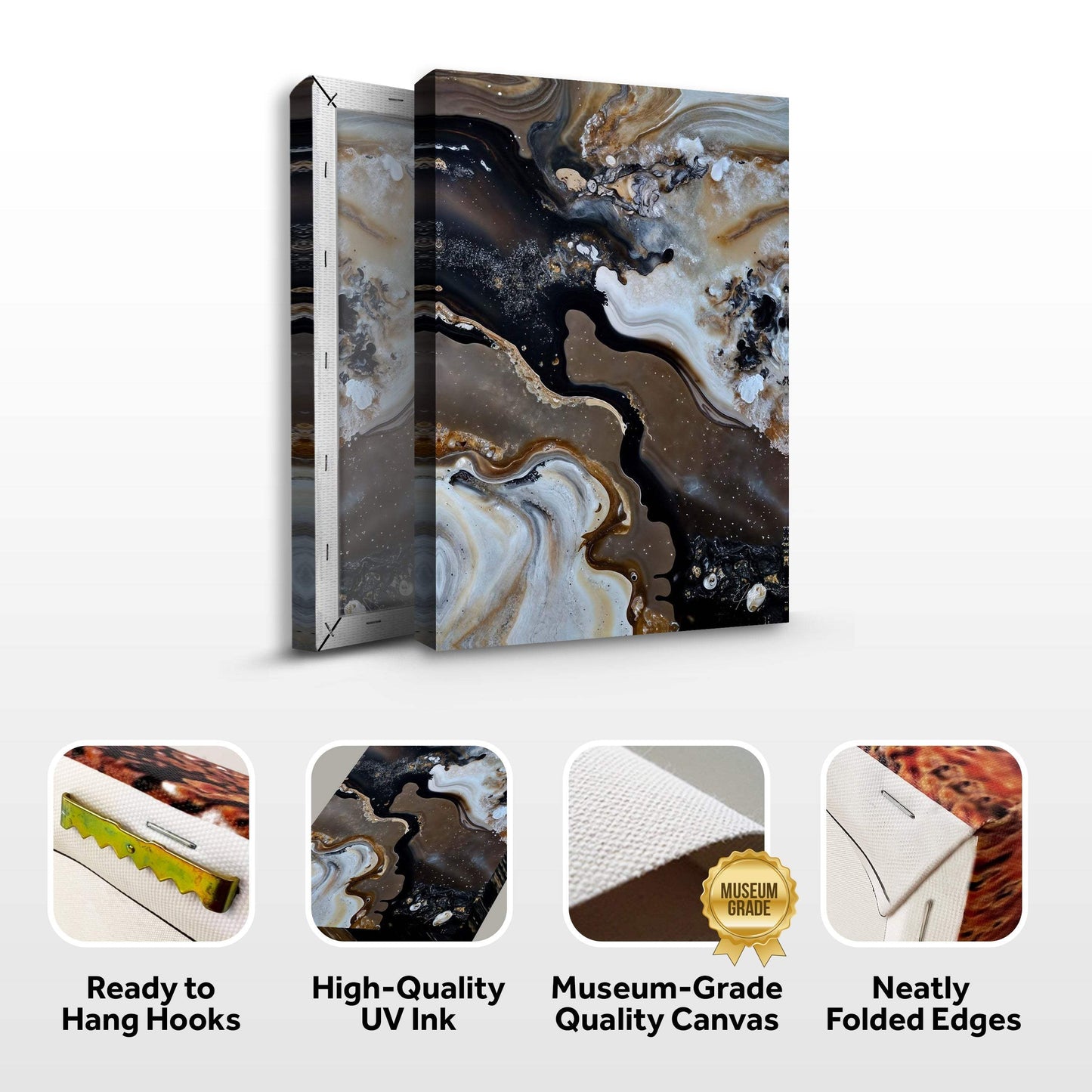 Canvas Print: "Geode Whispers II" - Tailored Canvases - Flyclothing LLC