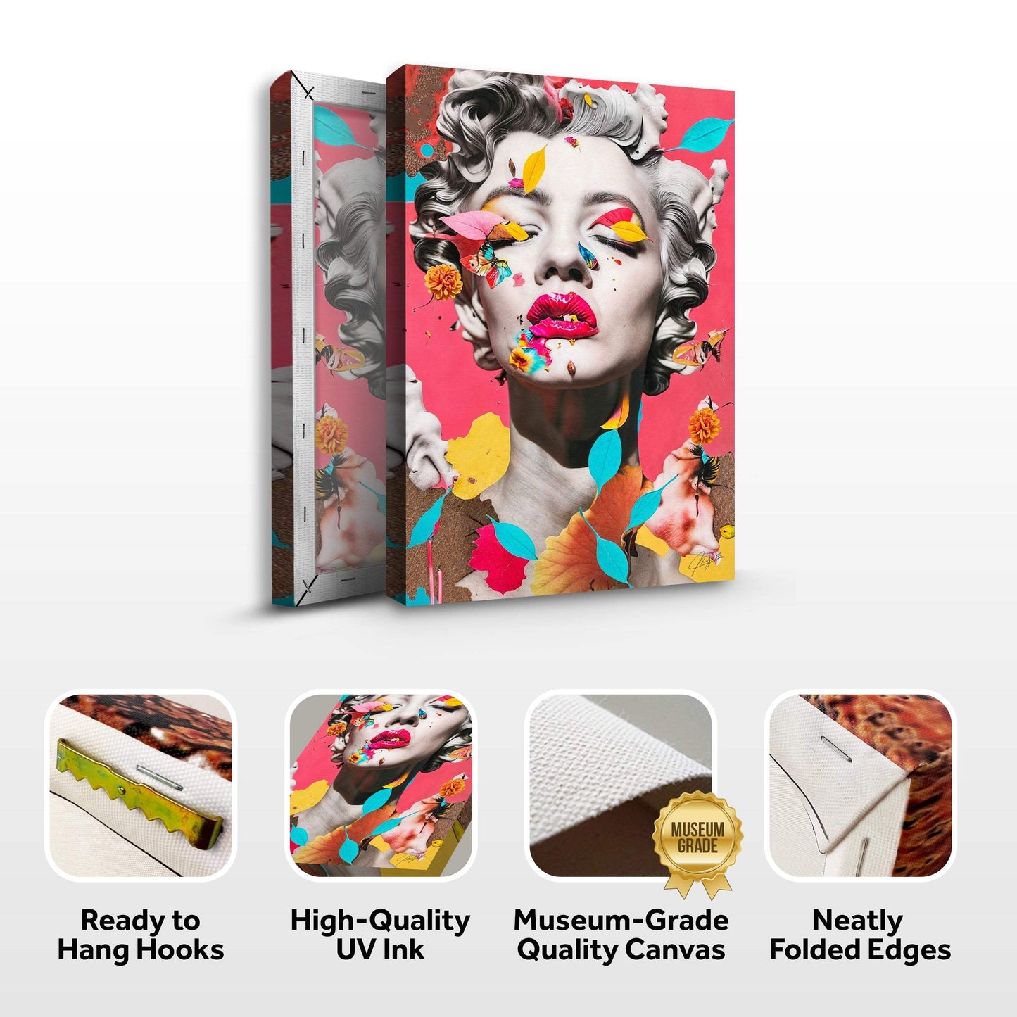Canvas Print: "Chroma Whimsy" - Tailored Canvases - Flyclothing LLC