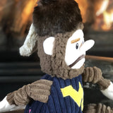 NCAA West Virginia University, Mountaineer Knottie® Plush Dog Toy - HuggleHounds - Flyclothing LLC