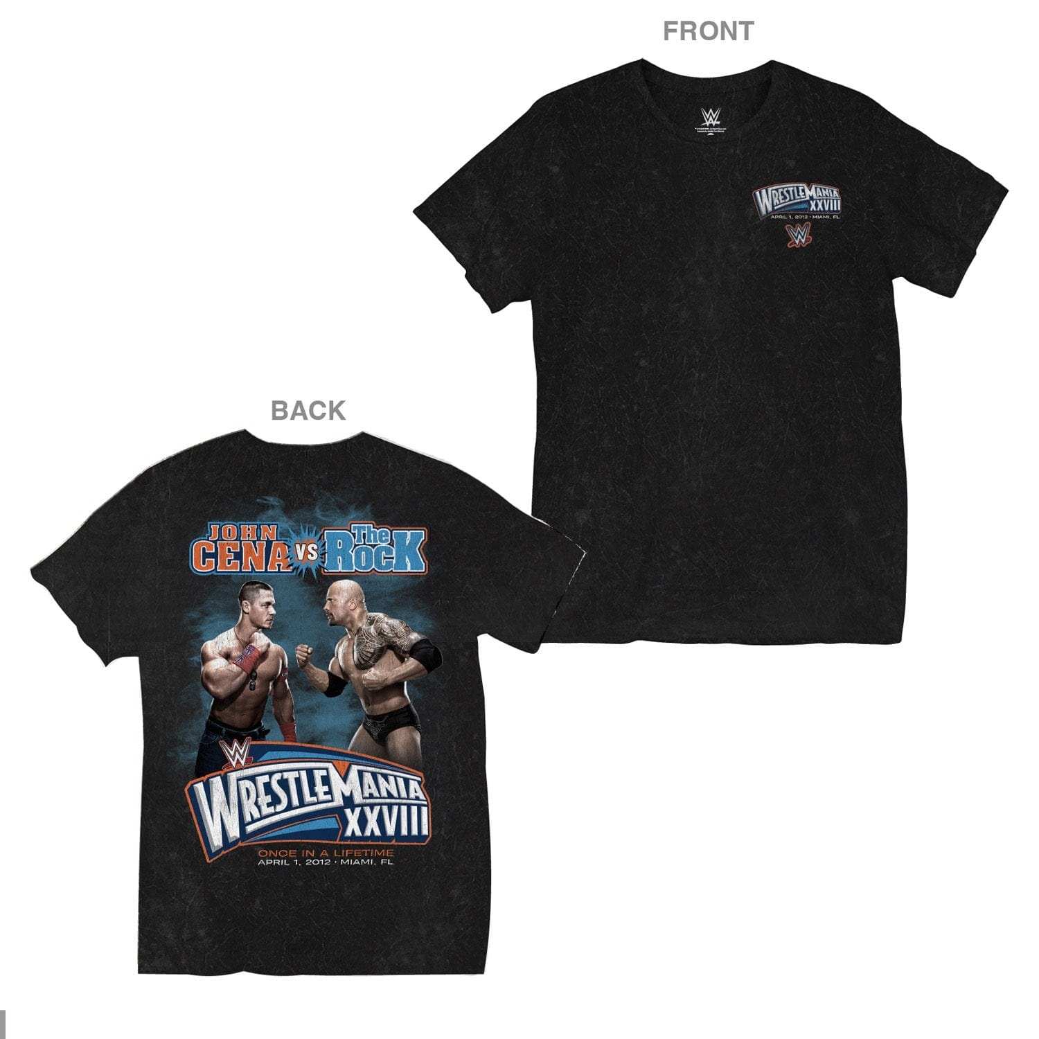 WWE-Wrestle Mania Rock Vs Cena Unisex T-Shirt - WWE - Flyclothing LLC