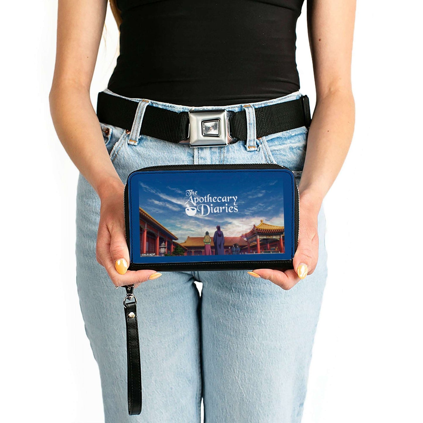 PU Zip Around Wallet Rectangle - THE APOTHECARY DIARIES Maomao and Jinshi Imperial Palace Scene