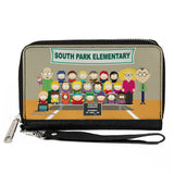 PU Zip Around Wallet Rectangle - SOUTH PARK ELEMENTARY 4th Grade Class Picture - Buckle-Down - Flyclothing LLC