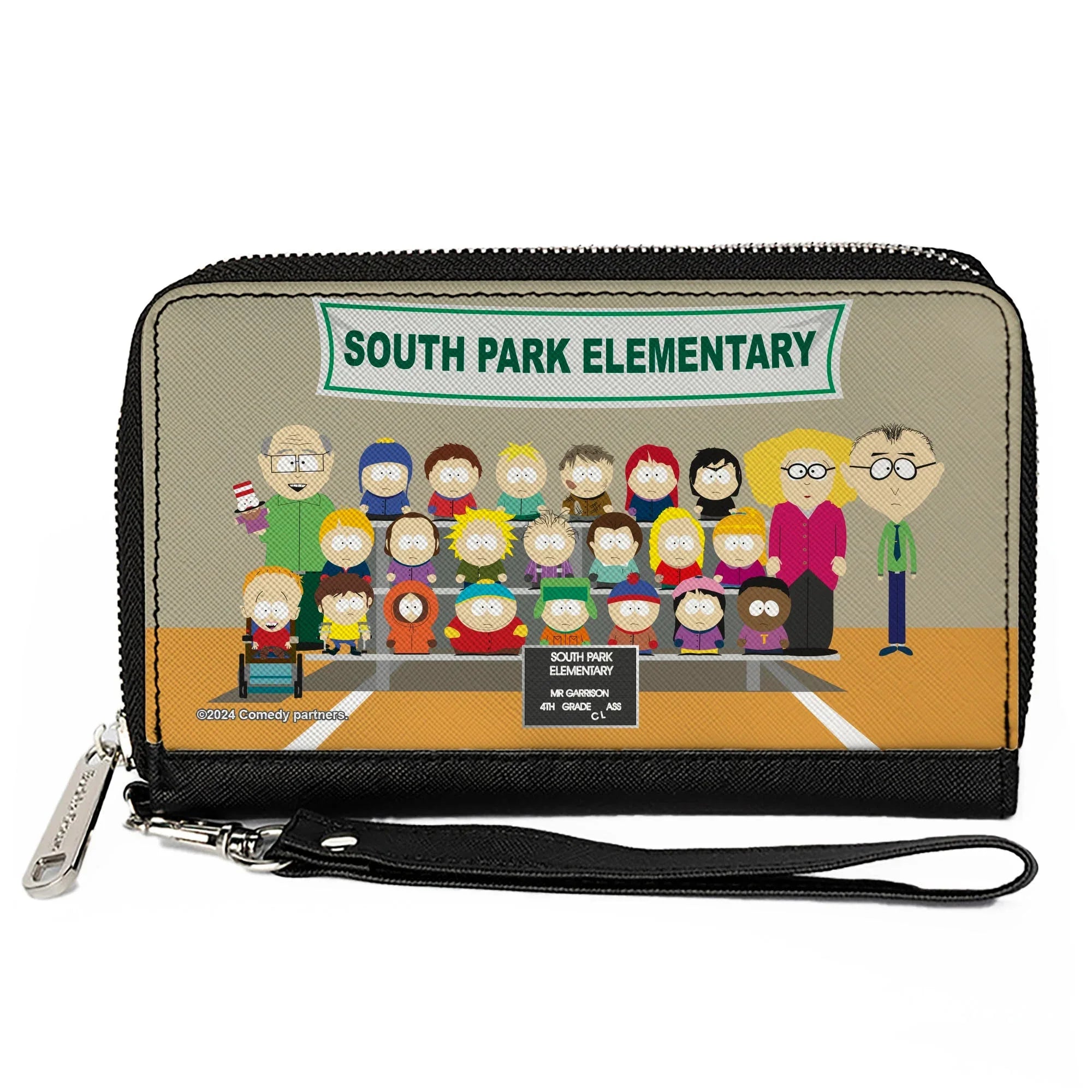 PU Zip Around Wallet Rectangle - SOUTH PARK ELEMENTARY 4th Grade Class Picture - Buckle-Down - Flyclothing LLC