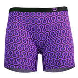 SHEATH Women's Bamboo Hexagon Long Leg Boxer Brief - SHEATH UNDERWEAR - Flyclothing LLC