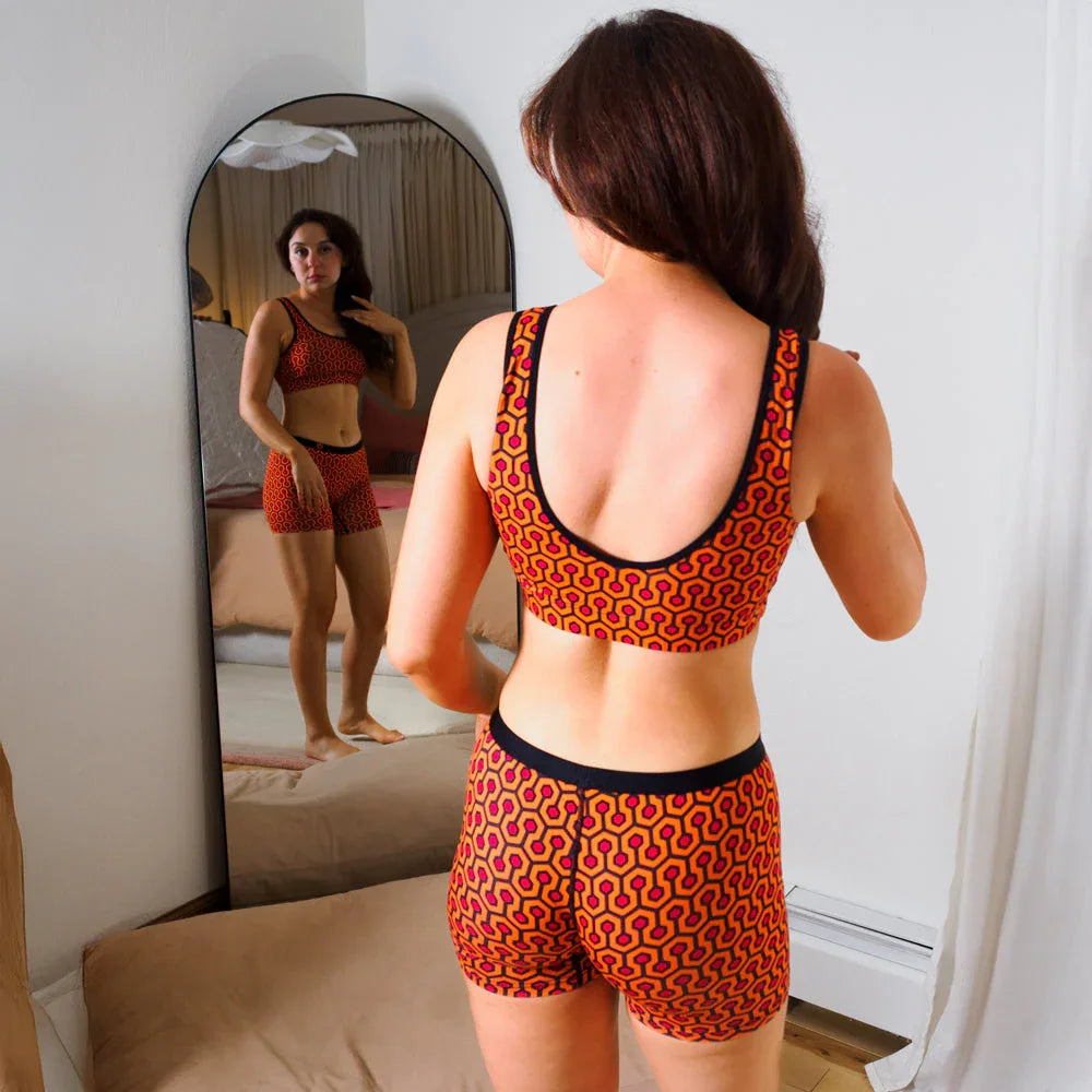 SHEATH Bamboo Hexagon Padded Comfort Bralette - SHEATH UNDERWEAR - Flyclothing LLC