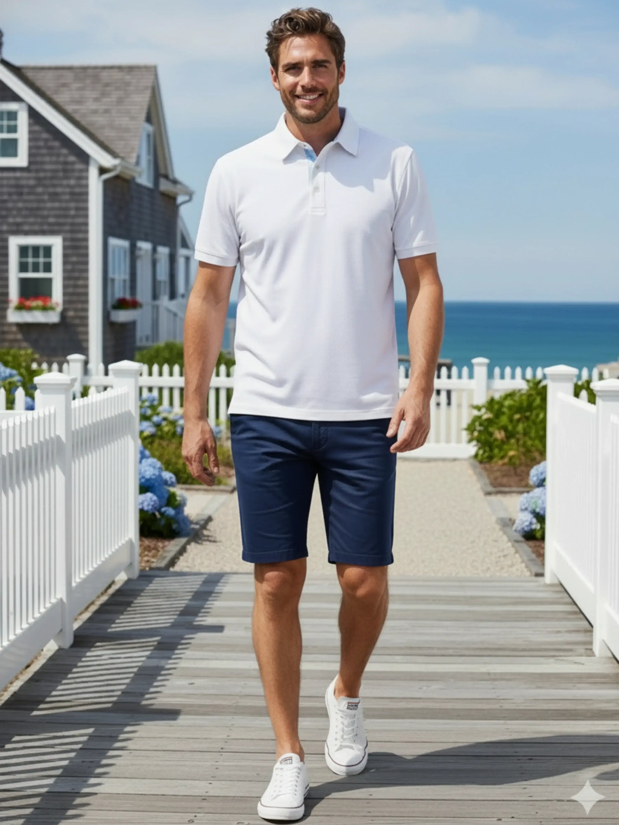 Coastline Polo - White Water Life - Flyclothing LLC