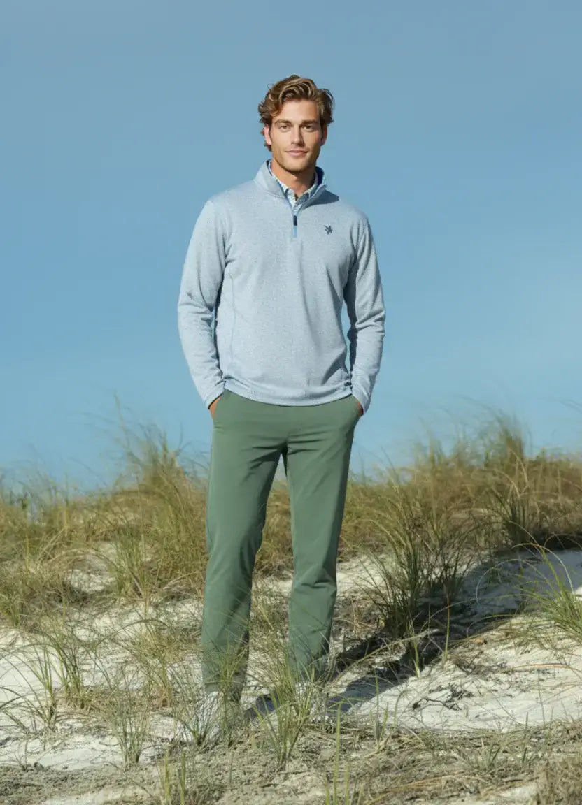 Montauk Quarter Zip Midweight Comfort - White Water Life - Flyclothing LLC