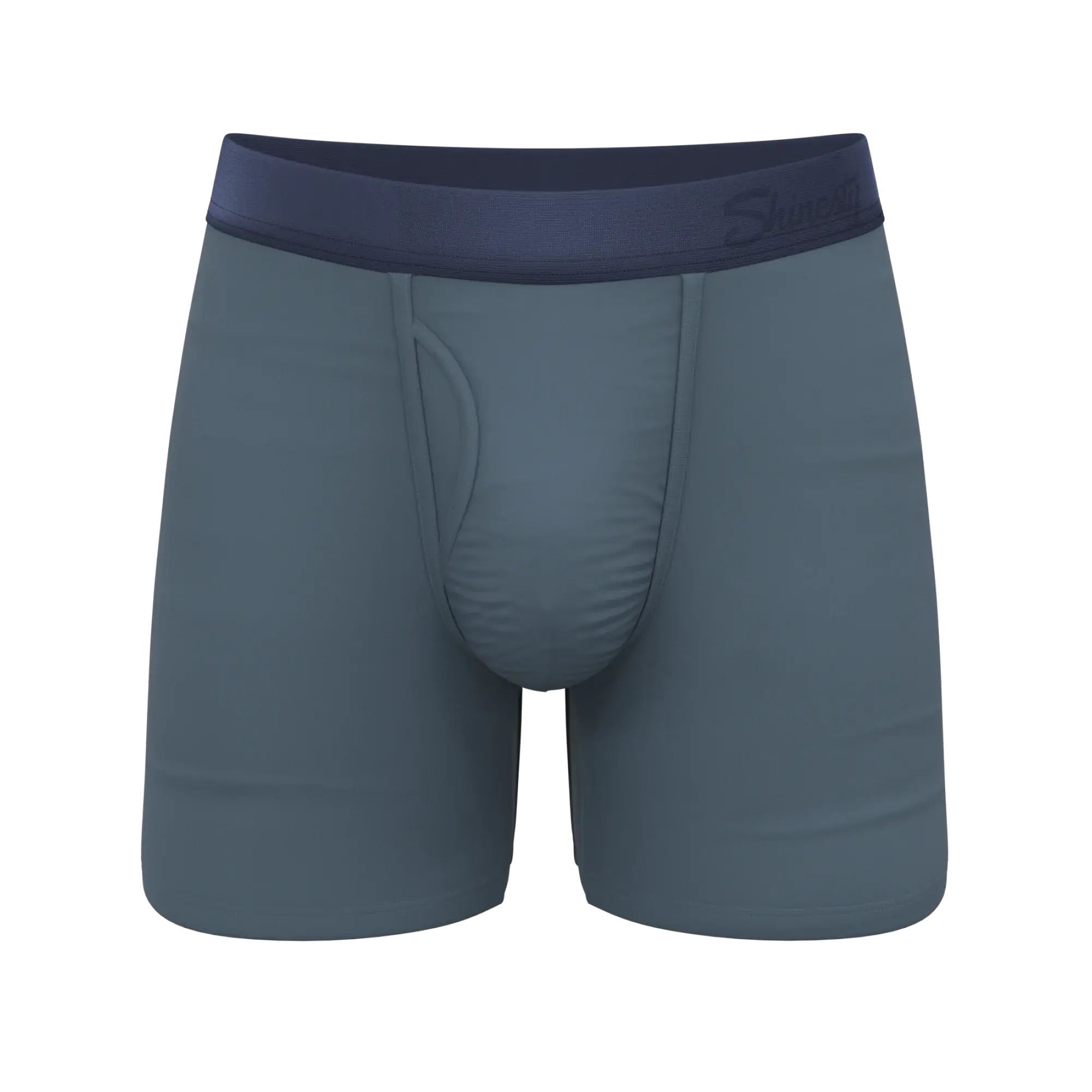 The Wake In The Lake | Tonal Teal Ball Hammock® Pouch Underwear With Fly - Shinesty - Flyclothing LLC