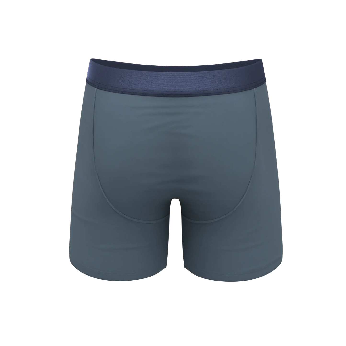 The Wake In The Lake | Tonal Teal Ball Hammock® Pouch Underwear With Fly - Shinesty - Flyclothing LLC