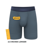 The Wake In The Lake | Tonal Teal Long Leg Ball Hammock® Pouch Underwear With Fly - Shinesty - Flyclothing LLC
