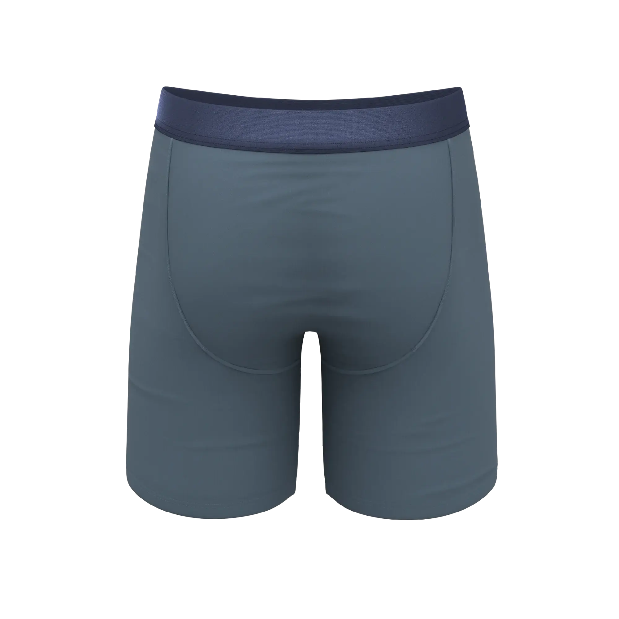 The Wake In The Lake | Tonal Teal Long Leg Ball Hammock® Pouch Underwear With Fly - Shinesty - Flyclothing LLC