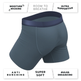 The Wake In The Lake | Tonal Teal Ball Hammock® Pouch Underwear - Shinesty - Flyclothing LLC