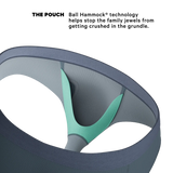 The Wake In The Lake | Tonal Teal Ball Hammock® Pouch Underwear Briefs - Shinesty - Flyclothing LLC