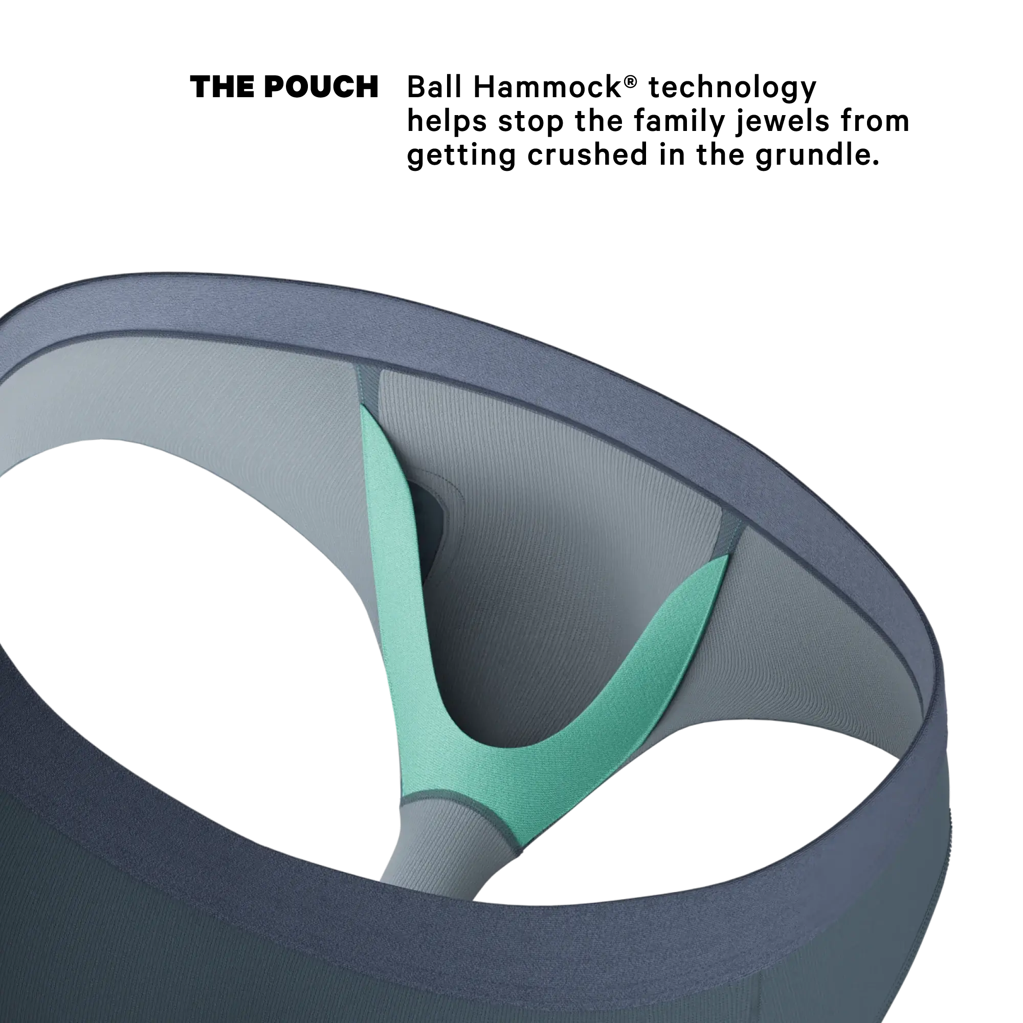 The Wake In The Lake | Tonal Teal Ball Hammock® Pouch Underwear Briefs - Shinesty - Flyclothing LLC