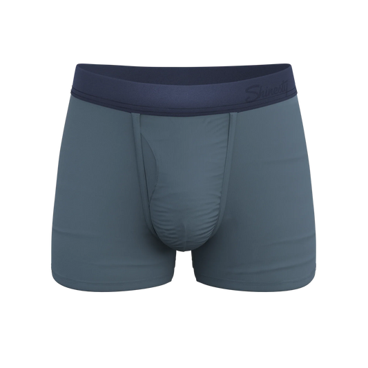 The Wake In The Lake | Tonal Teal Ball Hammock® Pouch Trunks Underwear - Shinesty - Flyclothing LLC