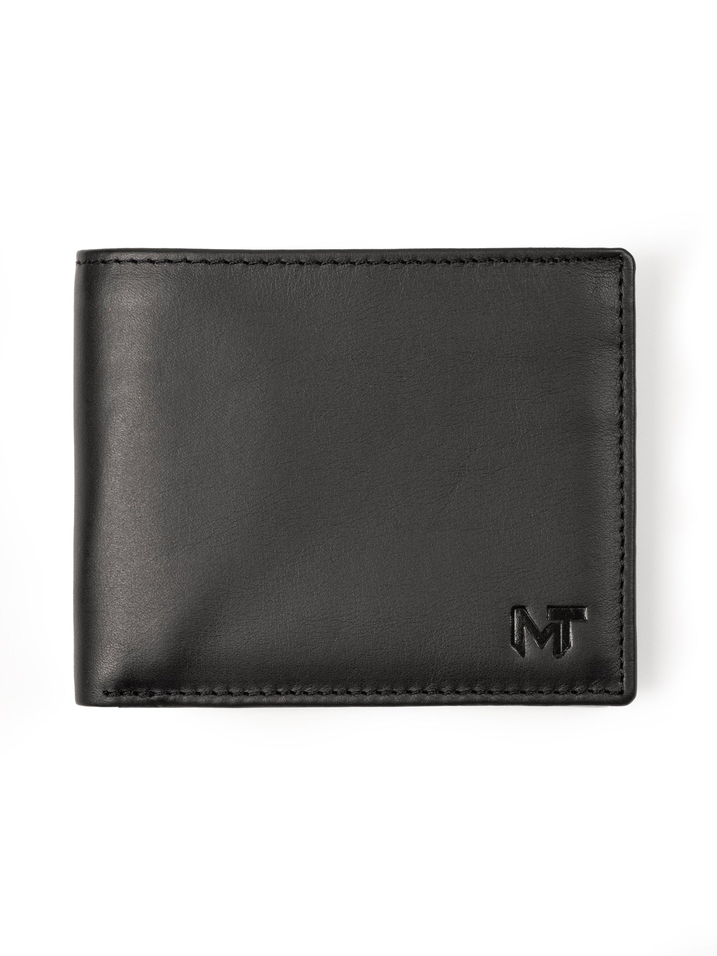 Wealth Ward Black Bi-folded Wallet - Classy Leather Bags - Flyclothing LLC