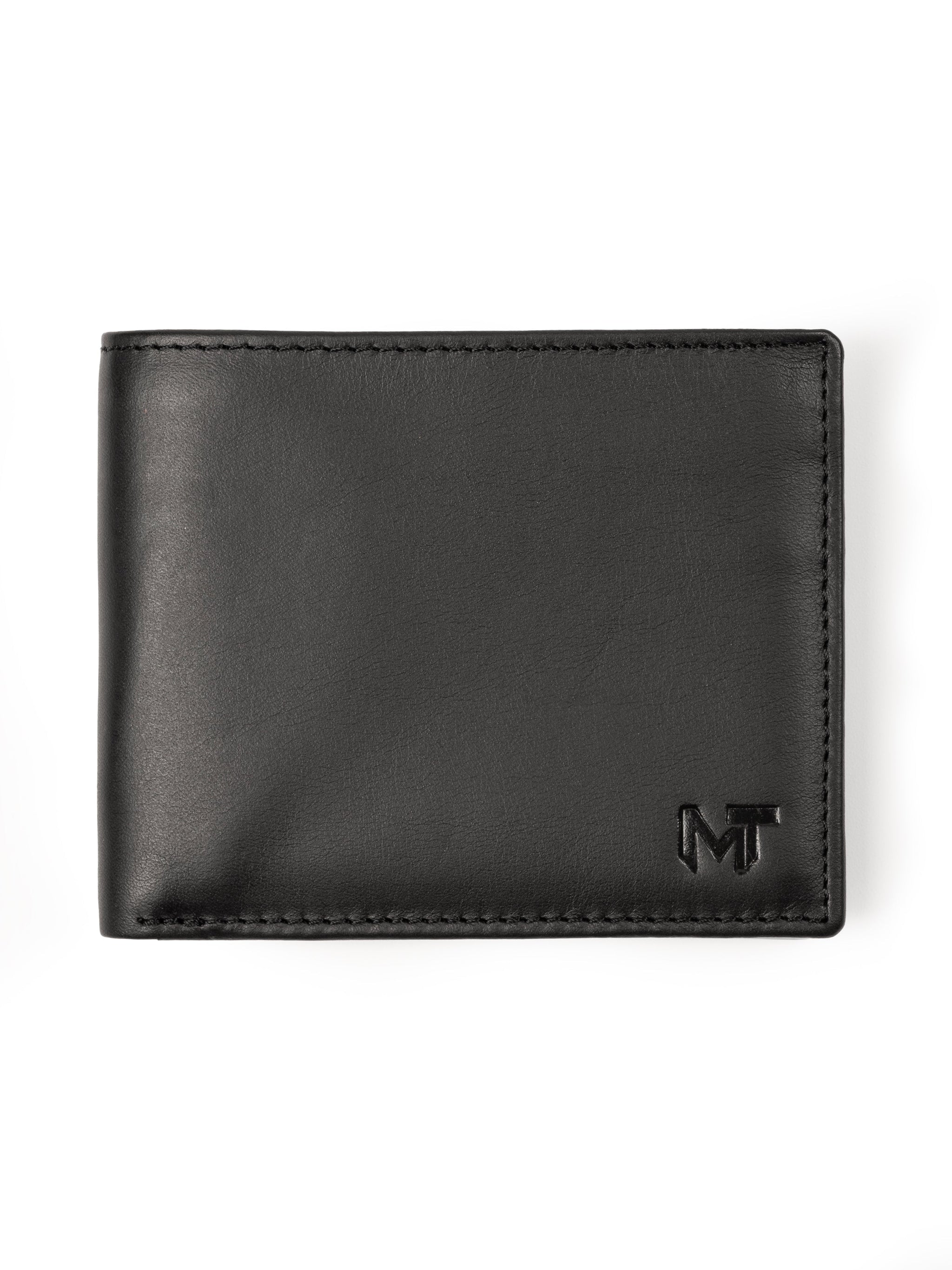 Wealth Ward Black Bi-folded Wallet - Classy Leather Bags - Flyclothing LLC