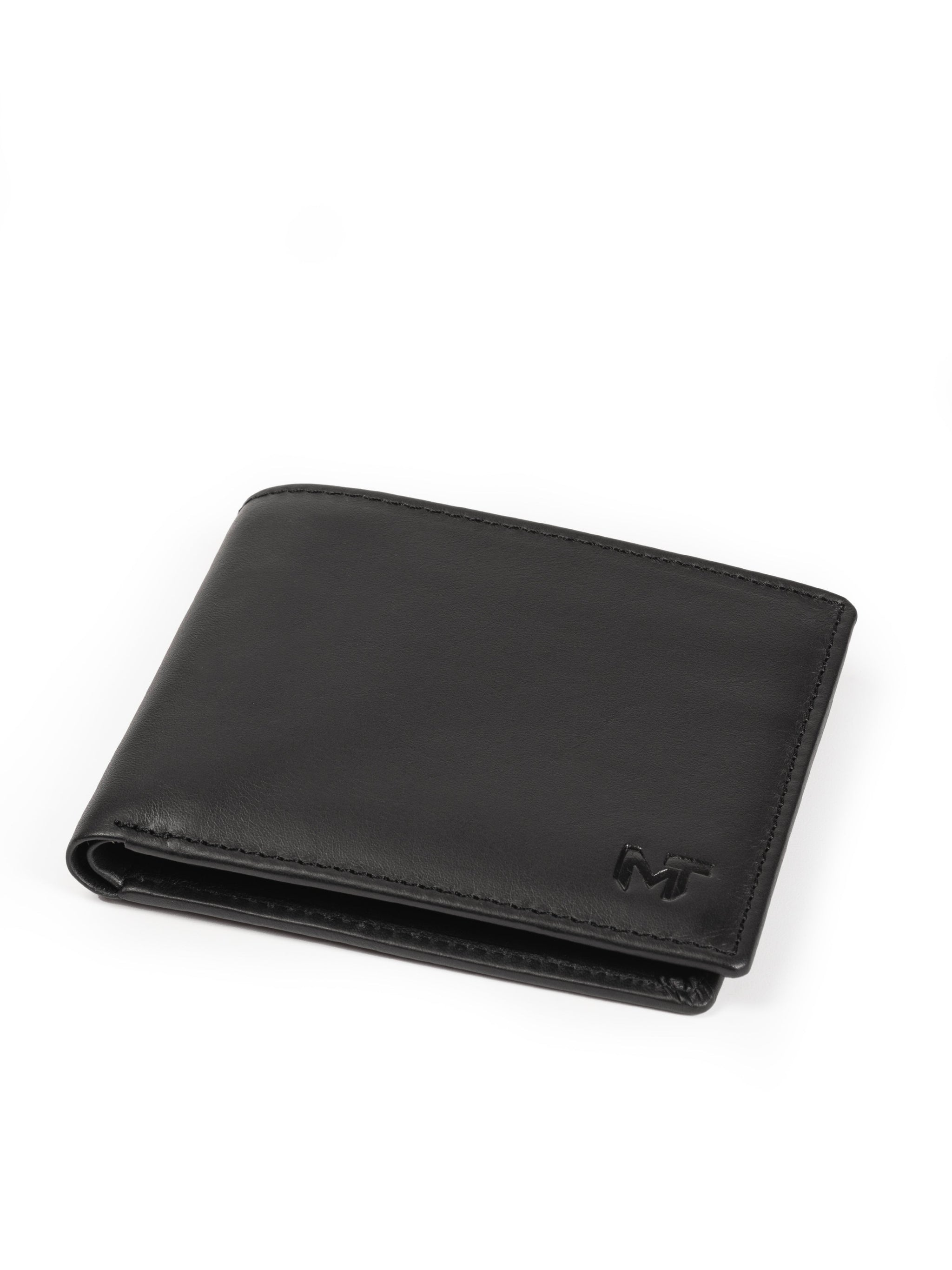 Wealth Ward Black Bi-folded Wallet - Classy Leather Bags - Flyclothing LLC