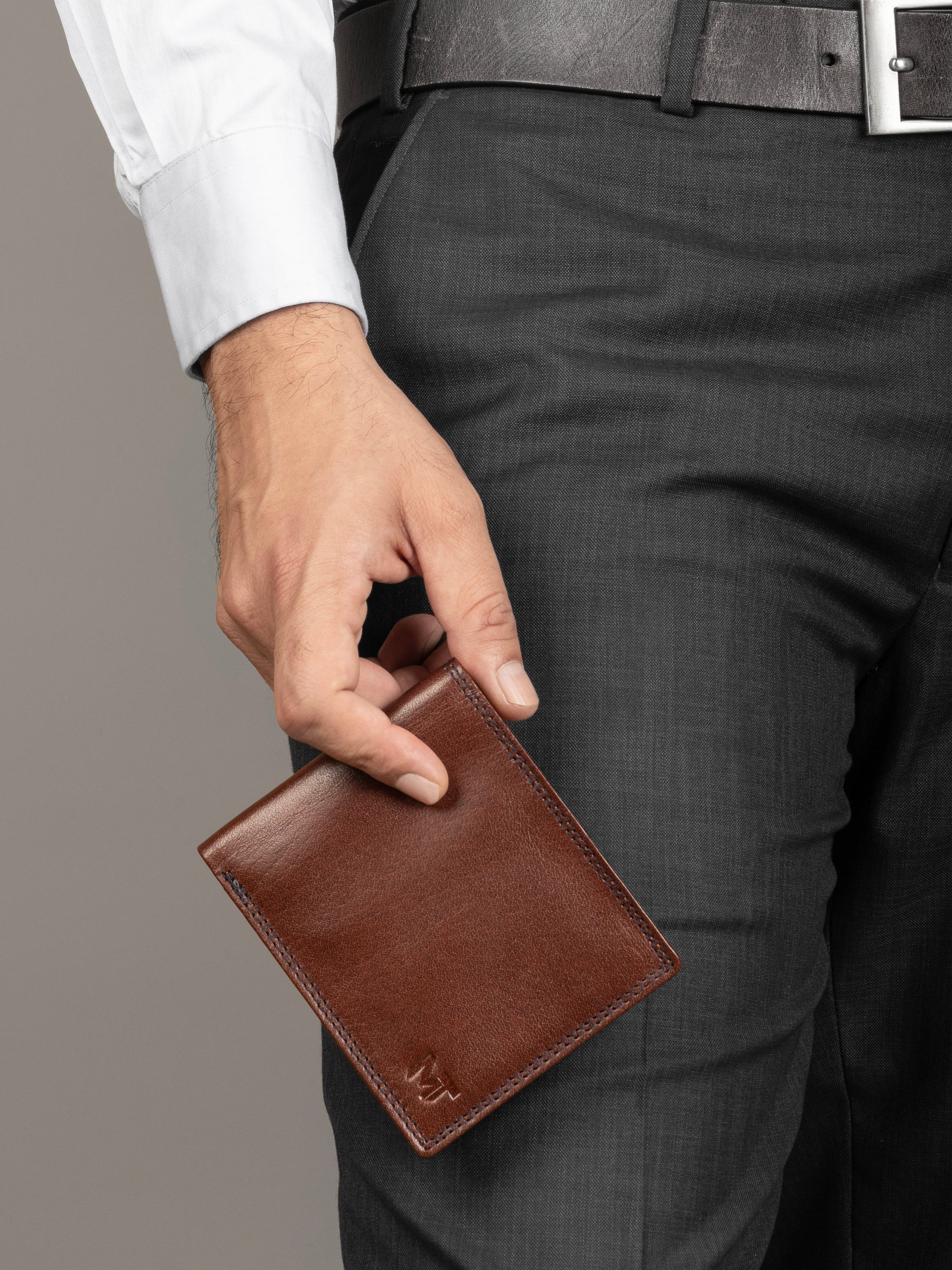 Brown Slate Cash & Card Holder - Classy Leather Bags - Flyclothing LLC