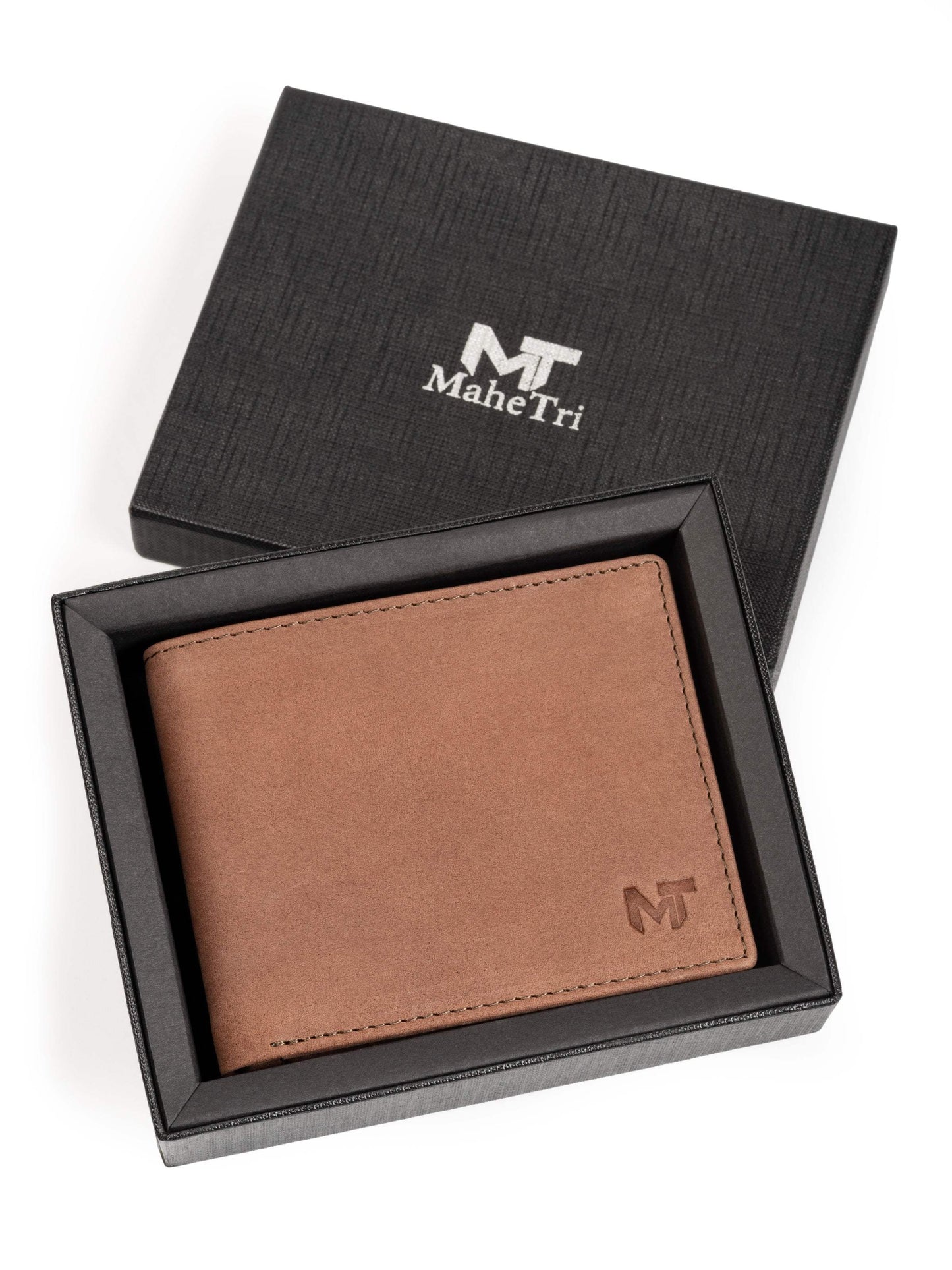 Tan Brown Slate Wallet - Mat finish - Classy Leather Bags - Flyclothing LLC