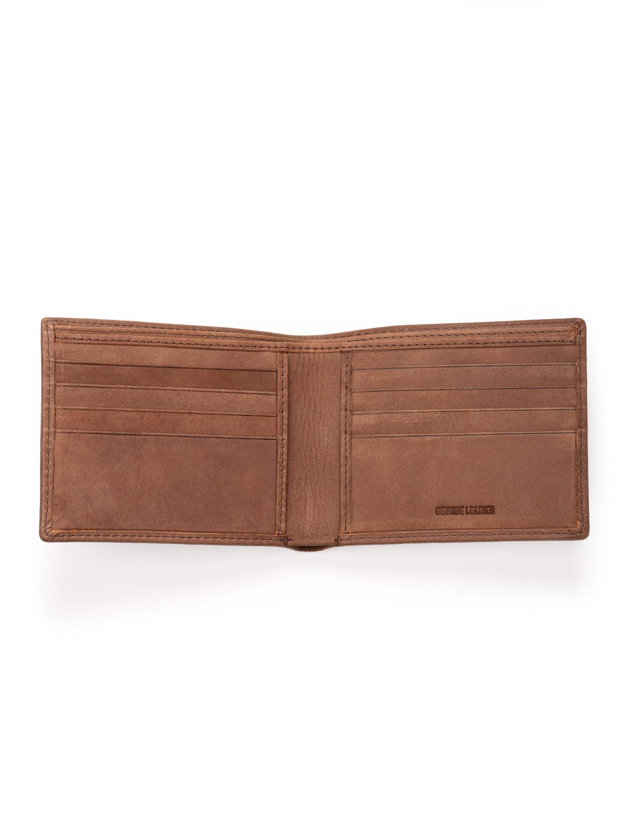 Tan Brown Slate Wallet - Mat finish - Classy Leather Bags - Flyclothing LLC