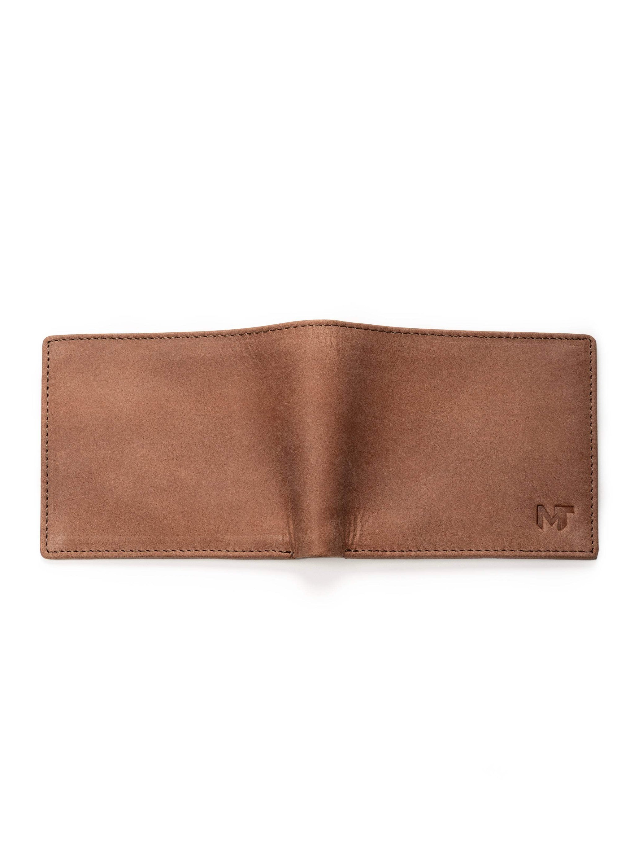 Tan Brown Slate Wallet - Mat finish - Classy Leather Bags - Flyclothing LLC