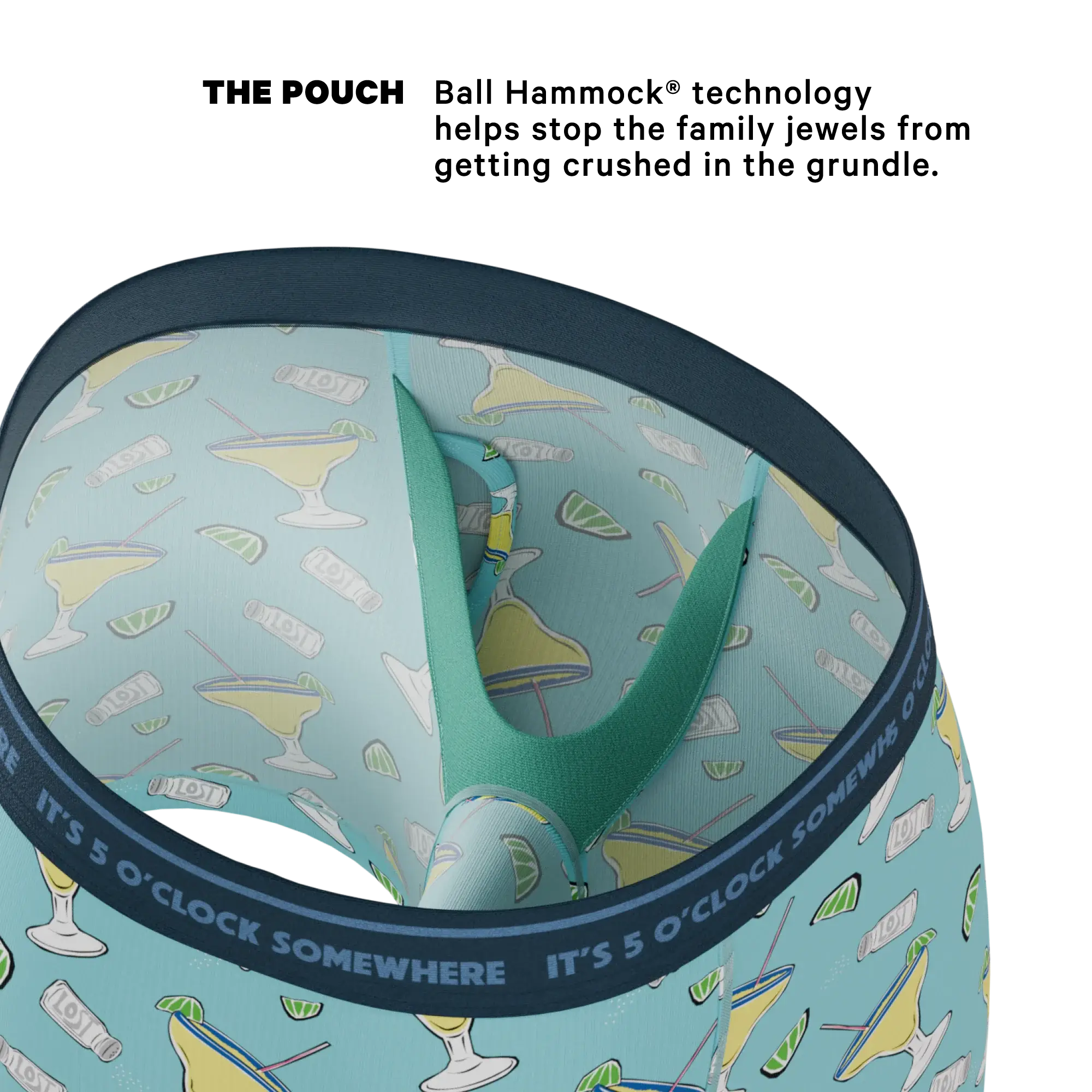The Wasting Away | Shinesty x Margaritaville® Ball Hammock® Pouch Underwear With Fly - Shinesty - Flyclothing LLC