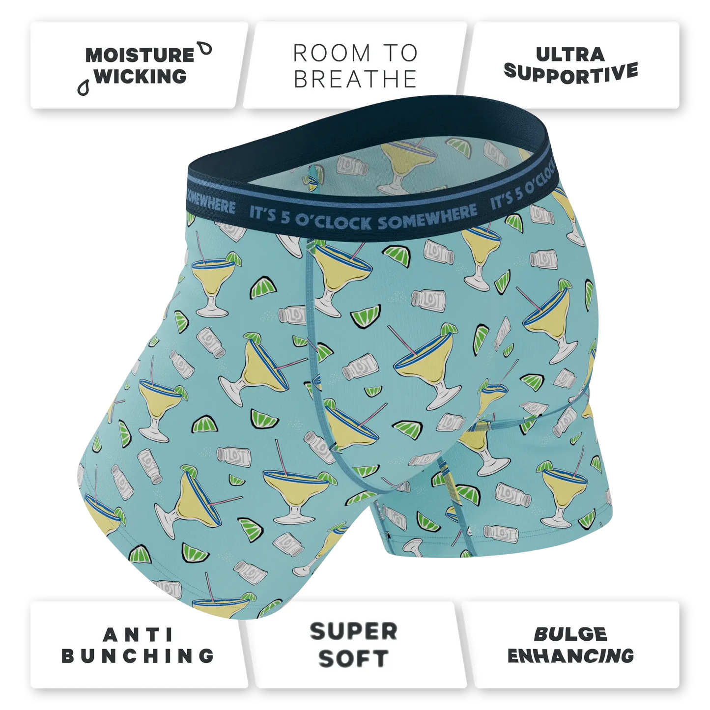The Wasting Away | Shinesty x Margaritaville® Ball Hammock® Pouch Underwear With Fly - Shinesty - Flyclothing LLC