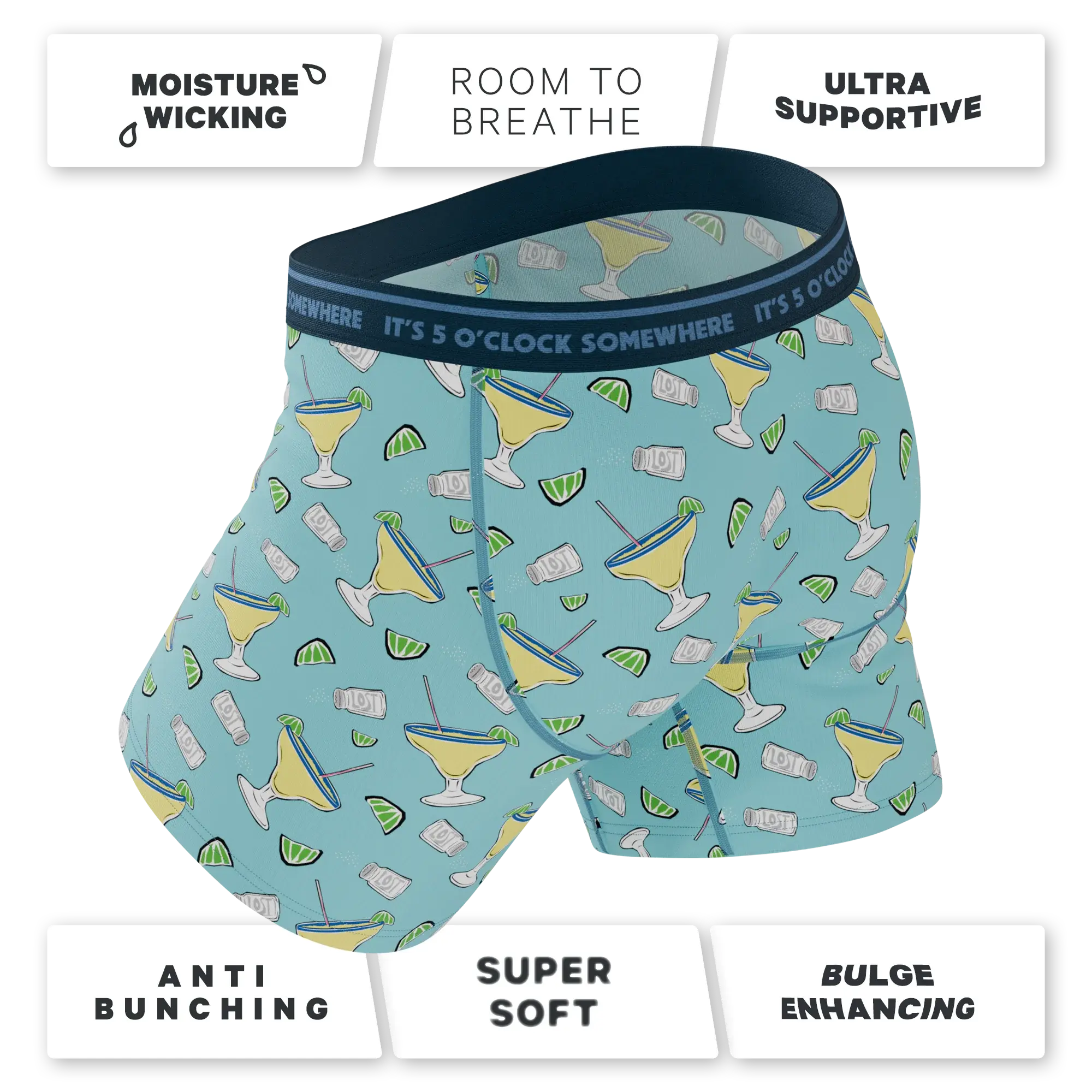 The Wasting Away | Shinesty x Margaritaville® Ball Hammock® Pouch Underwear With Fly - Shinesty - Flyclothing LLC