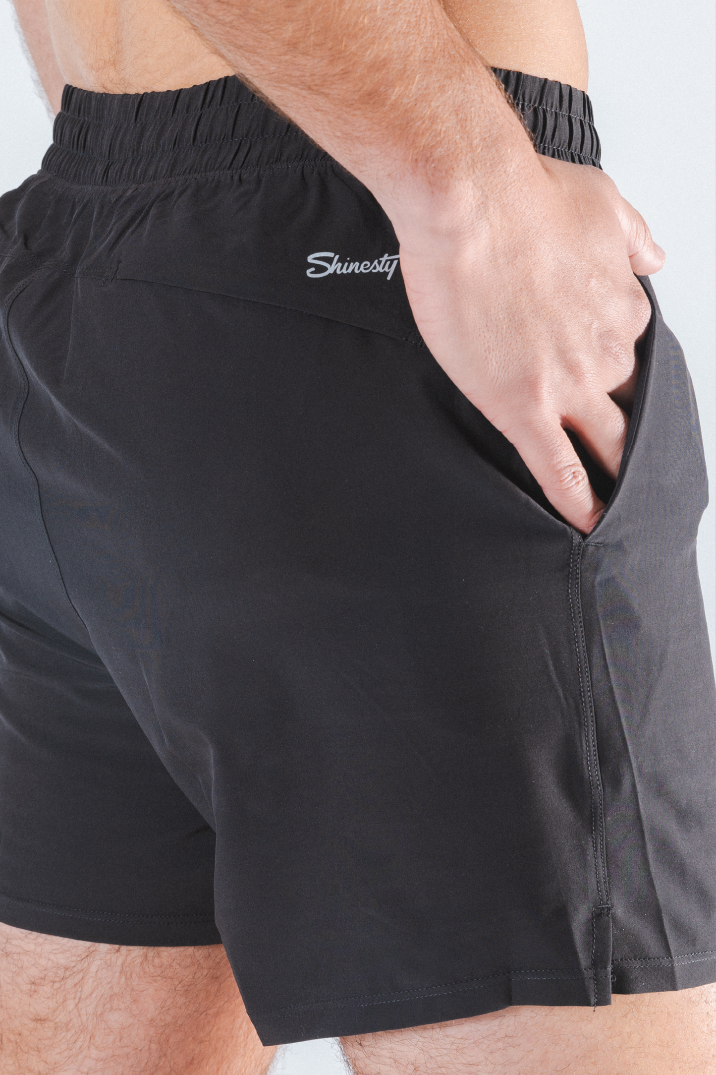 The Water Break | Black and Green Neon Ball Hammock® 5 Inch Athletic Shorts