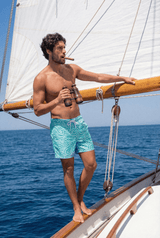 The Water Park | Neon Abstract Line Ball Hammock® Pouch 5" Swim Trunks - Shinesty - Flyclothing LLC