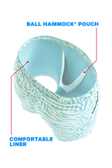 The Water Park | Neon Abstract Line Ball Hammock® Pouch 5" Swim Trunks - Shinesty - Flyclothing LLC