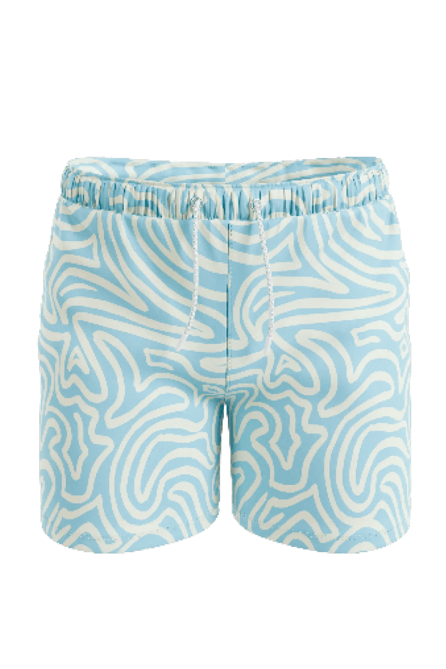 The Water Park | Neon Abstract Line Ball Hammock® Pouch 8" Swim Trunks - Shinesty - Flyclothing LLC