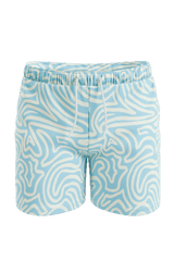 The Water Park | Neon Abstract Line Ball Hammock® Pouch 8" Swim Trunks - Shinesty - Flyclothing LLC