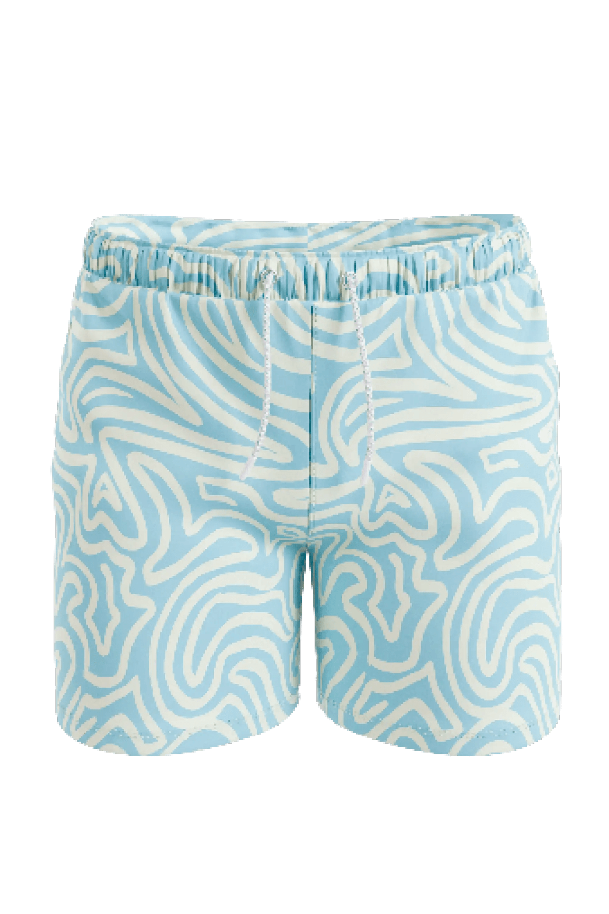 The Water Park | Neon Abstract Line Ball Hammock® Pouch 8" Swim Trunks - Shinesty - Flyclothing LLC