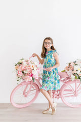 Watercolor Butterflies Flutter Sleeve Twirl Dress - Mila & Rose ® - Flyclothing LLC