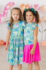 Watercolor Butterflies S/S Ruffle Tee - Mila & Rose ® - Flyclothing LLC